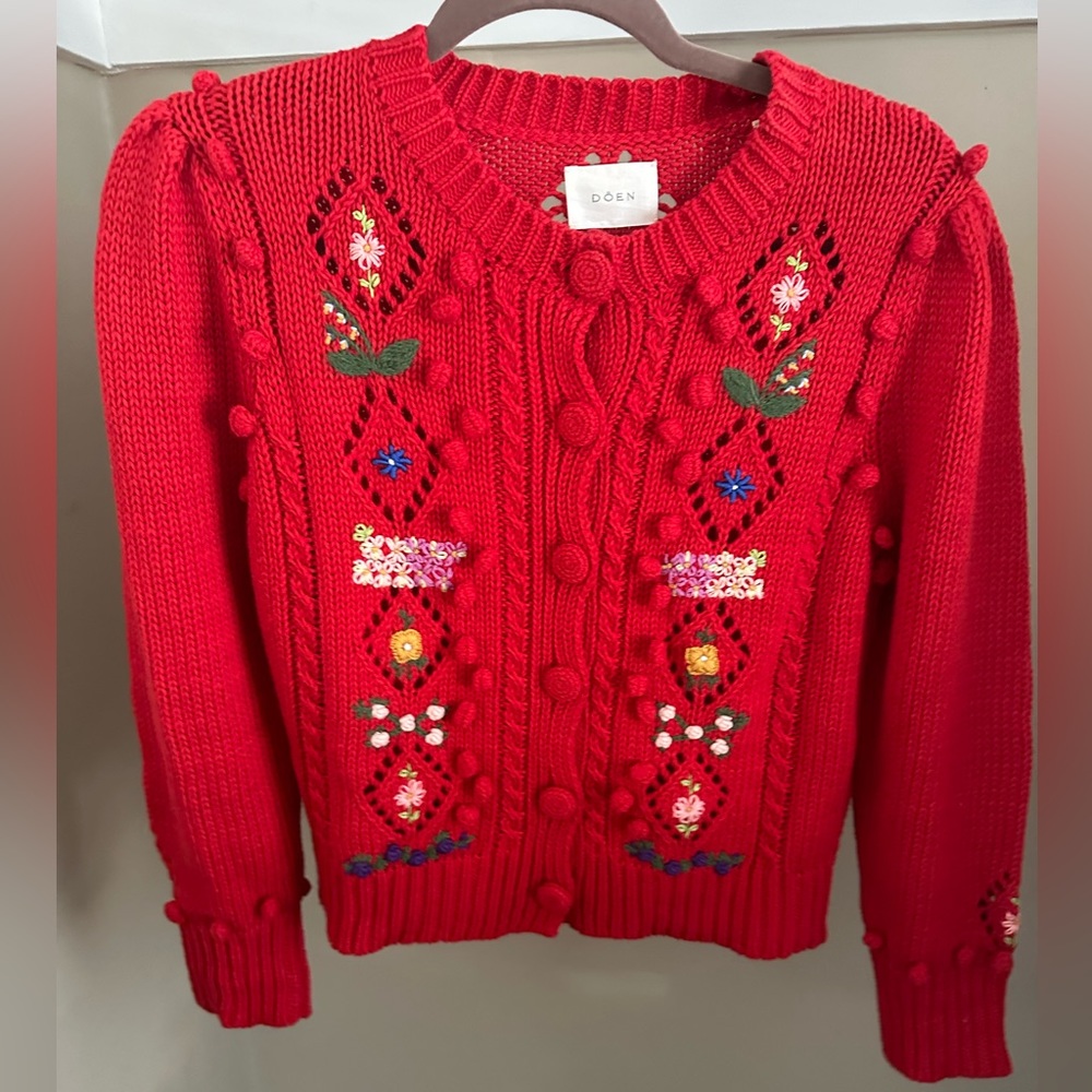 Doen Forget Me Not Cardigan sz M
